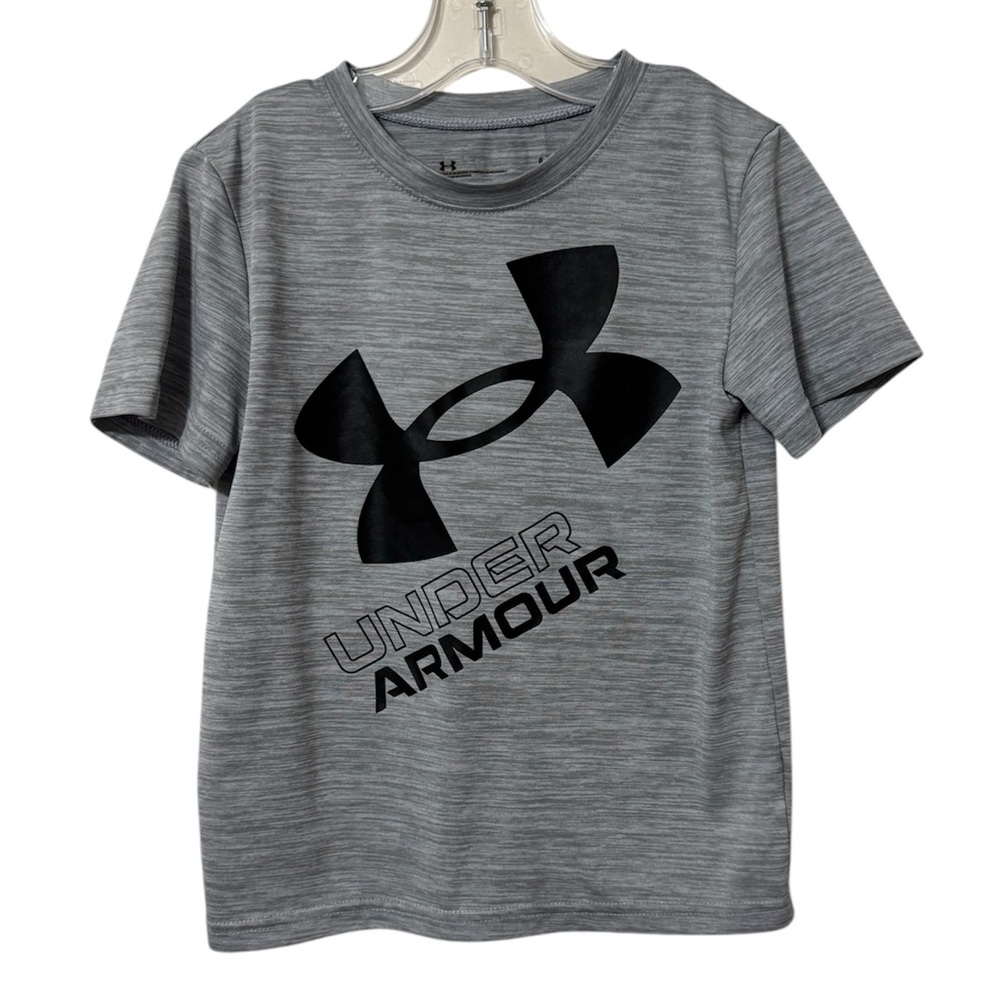 Under Armour Boys Size 6 Gray Short Sleeve Shirt